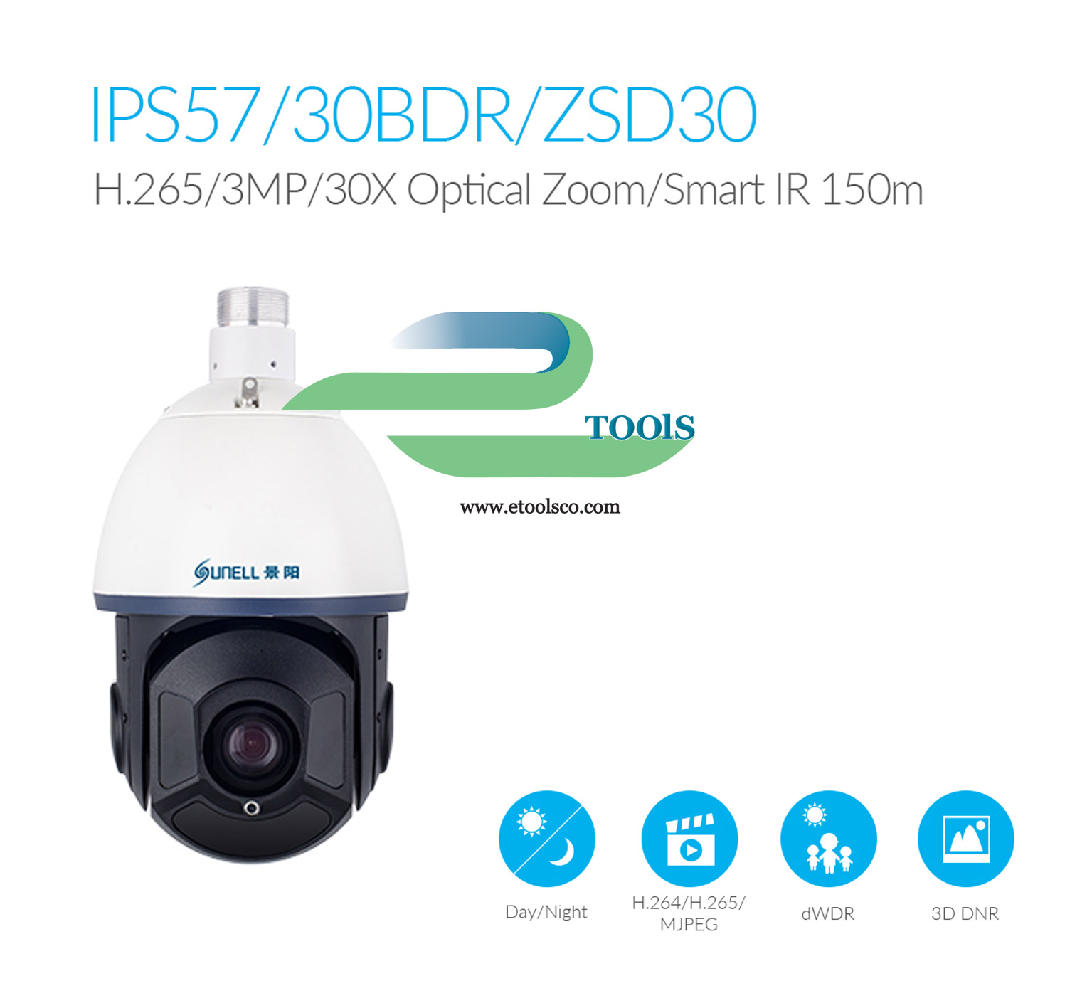 دوربین مداربسته شبکه سانل SN IPS57/30BDRZSD30